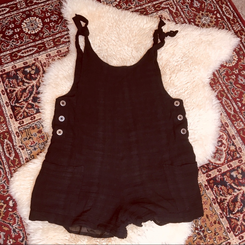 Lspace lined cotton romper